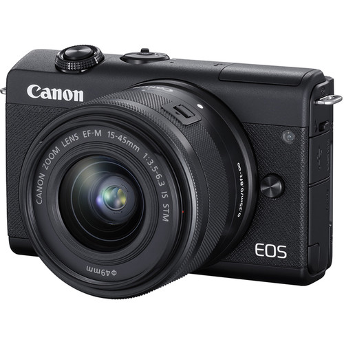 Canon EOS M200 (Black) kit 15-45 IS STM + EF-M 22MM F2 STM (Mới 100%) Bảo hành chính hãng 02 năm trên toàn quốc. Cover